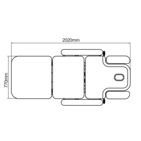 Electric examination bed COBAL Dark grey - 