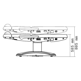 Azur Minor Surgery Chair with 4 Motors White