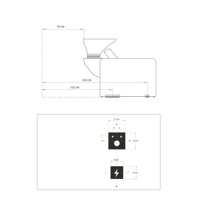 Επαγγελματικός λουτήρας κομμωτηρίου Mullet 2.0 - 