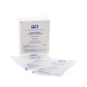 Επιθέματα γάζας αποστειρωμένα αυτοκόλλητα 100 τεμάχια | 10x10cm