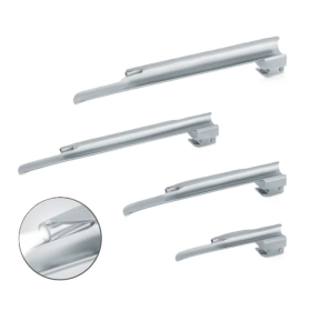 Adult Laryngoscope Set with Hard Case Miller Fix Tube - 