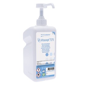 Αντισηπτικό χεριών Vitasept E75 υγρό με αντλία 1000ml