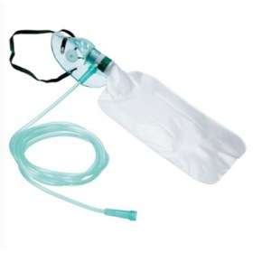 Oxygen mask with non-inhalable children bag