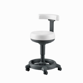 Rolling Medical Stool with Backrest CORAL 1011 - 