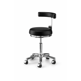 Rolling Medical Stool with Backrest ΟΝΥΧ 1015