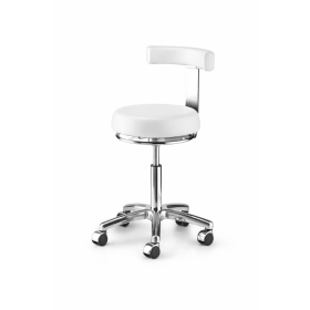 Rolling Medical Stool with Backrest ΟΝΥΧ 1015 - 