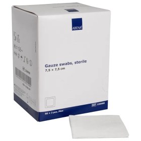 Επιθέματα αποστειρωμένα απορροφητικά Abena 7.5x7.5cm 8ply 50x2 τεμάχια