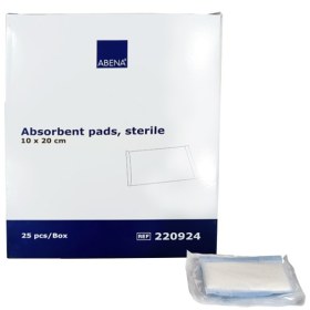 Abena sterile absorbent pads 10x20cm 25 pcs