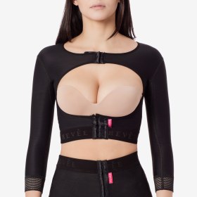 Μανίκια μετεγχ/κά & ζωνάκι κάτω στήθους 201 μαύρα