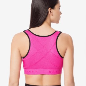 Στηθόδεσμος μετεγχειρητικός με γαντζάκια JULIE 0303 φουξ - 