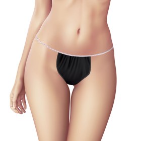 Soft Care Women’s tanga underwear non-woven black  100 pieces - 