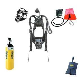 Σετ Αναπνευστικής Συσκευής PAS LITE-A (Με Μάσκα & Rescue Hood) σύμφωνη με ΦΕΚ2089/Β'19/06/17