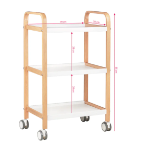 Τραπεζίδιο τροχήλατο με ράφια HS09(4)