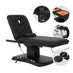Κρεβάτι εξεταστικό ηλεκτροκίνητο Estella Ergo 2 με 2 μοτέρ & θέρμανση | Μαύρο