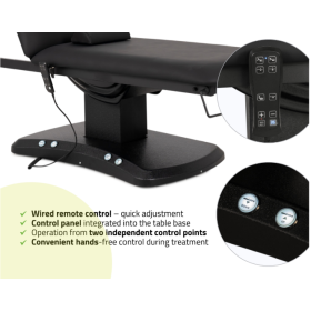 Κρεβάτι εξεταστικό ηλεκτροκίνητο Estella Ergo 2 με 2 μοτέρ | Μαύρο(2)