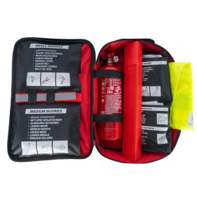 Τσαντάκι Α' βοηθειών Πλήρες (DIN13164) με Πυροσβεστήρα 2Kg