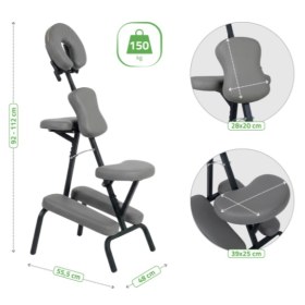 Καρέκλα μασάζ Flexy Comfy Base K521 γκρι (6)