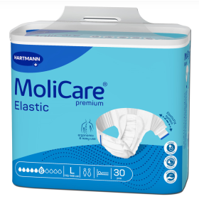 Incontinence diapers Molicare Premium Elastic 30 pieces (6 drops) | Large