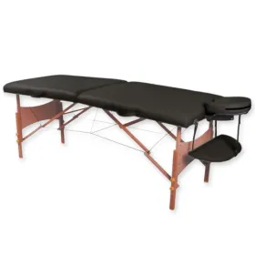 Folding wooden massage table