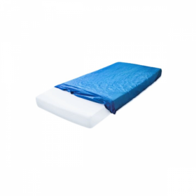 Soft Care Basic 1ply PE Bed Cover 80x210cm Disposable Blue 10 Pieces - 
