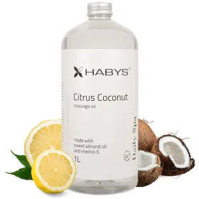 Λάδι Citrus Coconut για μασάζ 1000ml HABYS