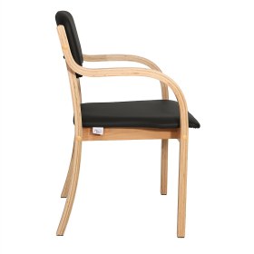 Teqler comfort+ waiting room visitor chair – black - Teqler comfort+ waiting room visitor chair – black (1)