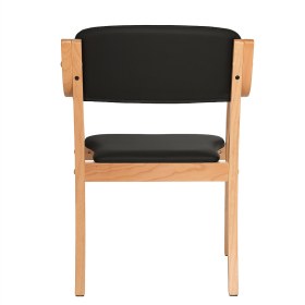 Teqler comfort+ waiting room visitor chair – black - Teqler comfort+ waiting room visitor chair – black (2)
