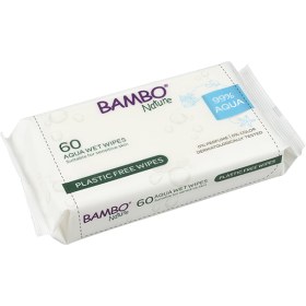 Μωρομάντηλα Aqua Bambo Nature 19 x16 cm 60 τεμάχια