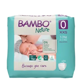 Βρεφικές πάνες Bambo Nature No 0 (1-3kg) 24 τεμάχια - Βρεφικές πάνες Bambo Nature No 0 (1-3kg) 24 τεμάχια (1)