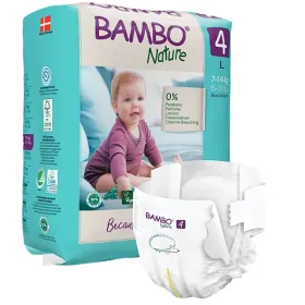 Βρεφικές πάνες Bambo Nature No 4 (7-14 kg) 24 τεμάχια