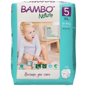 Βρεφικές πάνες Bambo Nature No 5 (12-18 kg) 22 τεμάχια - Βρεφικές πάνες Bambo Nature No 5 (12-18 kg) 22 τεμάχια (1)