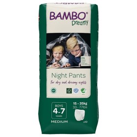 Βρεφικές πάνες-βρακάκι νυκτός Bambo Dreamy Boys 15-35kg 10 τεμάχια - Βρεφικές πάνες-βρακάκι νυκτός Bambo Dreamy Boys 15-35kg 10 τεμάχια (1)