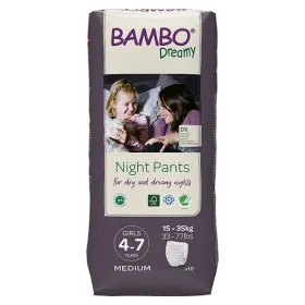 Bambo Dreamy girls overnight diaper pants (15–35 kg) 10 pieces - Bambo Dreamy girls overnight diaper pants (15–35 kg) 10 pieces (1)