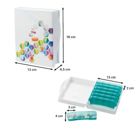 Εβδομαδιαία θήκη χαπιών HEXAGO 817260 IDENTITES (6)