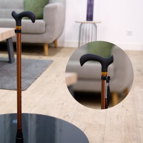 Aluminium folding stick brown 816068 - Aluminium folding stick brown 816068 (2)