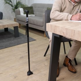 Tripod-base suction-cup walking cane black 816200.NOIR - Tripod-base suction-cup walking cane, 816200.NOIR (1)