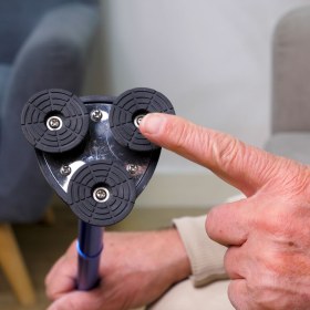 Tripod-base suction-cup walking cane black 816200.NOIR - Tripod-base suction-cup walking cane, 816200.NOIR (2)