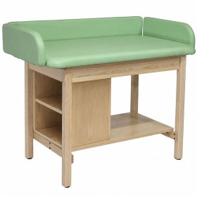 Pediatric examination table Ystad green | With under-cabinet (2)