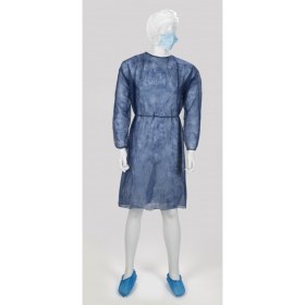 Non-woven surgical gowns 10 pieces dark blue - Non-woven surgical gowns 10 pieces dark blue (1)