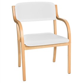 Καρέκλα αναμονής επισκεπτών comfort+ Teqler | Λευκό