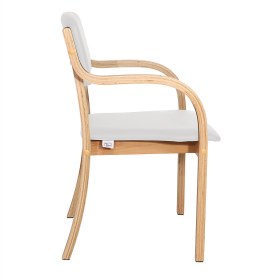 Καρέκλα αναμονής επισκεπτών comfort+ Teqler λευκό (1)