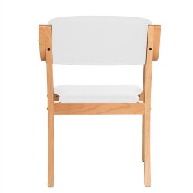 Καρέκλα αναμονής επισκεπτών comfort+ Teqler λευκό (2)