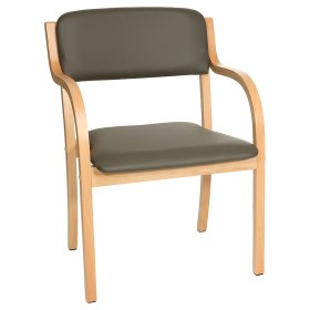 Καρέκλα αναμονής επισκεπτών comfort+ Teqler | Ανθρακί