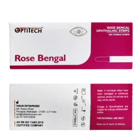 Rose Bengal Ophthalmic Strips 100 pieces
