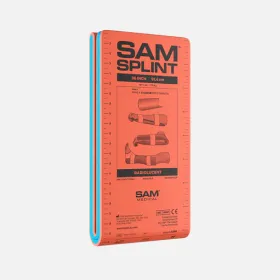 Νάρθηκας ακινητοποίησης αλουμινίου SAM SPLINT 91.4cmx11cm πορτοκαλί/μπλε