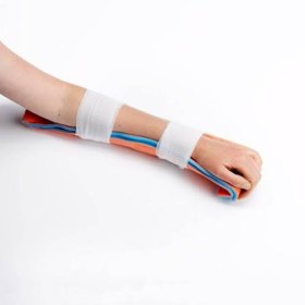 Νάρθηκας ακινητοποίησης αλουμινίου SAM SPLINT 91.4cmx11cm πορτοκαλί/μπλε