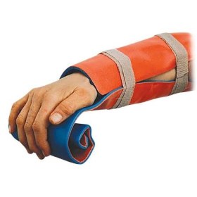 SAM SPLINT aluminum immobilization splint 91.4 × 11 cm orange/blue